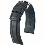 Akcesoria do zegarków - Czarny pasek skórzany 24 mm HIRSCH Grand Duke 02528250-2-24 (XL) RATY | GRATIS WYSYŁKA | GRATIS ZWROT DO  1 ROKU | 100% ORYGINAŁ!! - miniaturka - grafika 1