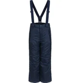 Kurtki i płaszcze dla chłopców - Spodnie ocieplane na szelkach dla chłopca 9-13 lat, granatowe - miniaturka - grafika 1