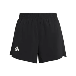 adidas Boys Junior Adizero Team Split szorty, 7-8 lat, czarne/białe - Spodenki damskie - miniaturka - grafika 1