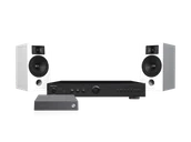 Zestawy stereo - Rotel A11 MkII (czarny) + Link2 + Lira 3 (biały) - miniaturka - grafika 1