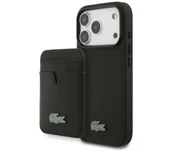 Portfele - Lacoste Petit Pique MagSafe + Portfel do iPhone 17 Pro Czarny - miniaturka - grafika 1