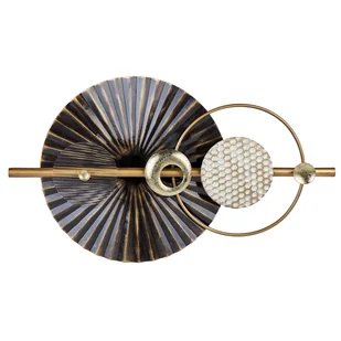 Dekoracja ścienna czarno-złota RUTHENIUM - Dekoracje domu - miniaturka - grafika 1