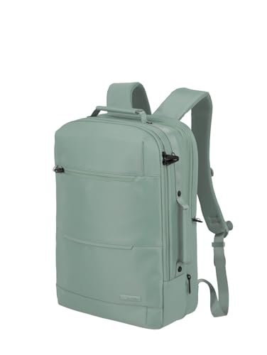 Travelite Workfow plecak podróżny z materiału pochodzącego z recyklingu z kieszenią bezpieczeństwa, 46 cm, 30 litrów