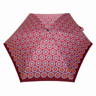 Parasolka damska, płaska Super Mini Kieszonkowa kółka na bordo - Parasole - miniaturka - grafika 1