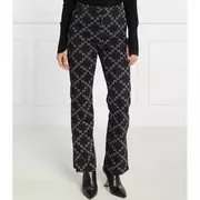Spodnie damskie - Karl Lagerfeld Spodnie punto | Regular Fit - miniaturka - grafika 1