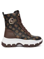 Botki damskie - Guess Trzewiki FLFBNZ FAL12 Brązowy - miniaturka - grafika 1