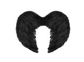 Dodatki do strojów karnawałowych - Skrzydła anioła czarne - 45 x 35 cm - 1 szt. - miniaturka - grafika 1