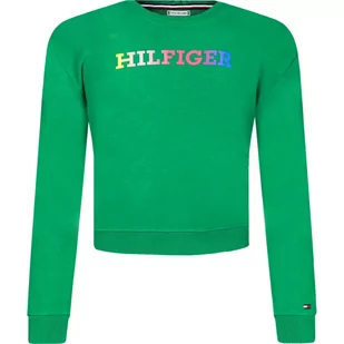 Tommy Hilfiger Bluza MONOTYPE SWEATSHIRT | Loose fit - Bluzy dla dziewczynek - miniaturka - grafika 1