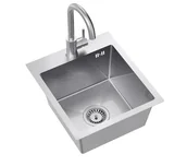 Zlewozmywaki z baterią - Quadron Luke 90 ZH4045BS_3623500_BS Stalowy + bateria Kate Stalowy - miniaturka - grafika 1