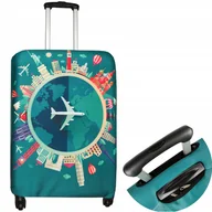 Walizki - Pokrowiec na walizkę Sillar z motywem samolotu rozmiar L - miniaturka - grafika 1