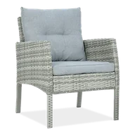 Fotele i krzesła ogrodowe - Fotel technorattanowy CORTINA Dolphin Grey - miniaturka - grafika 1