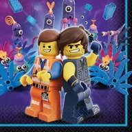 Urodziny dziecka - Amscan Serwetki "Lego Movie 2", 33 cm, 16 szt 511711 - miniaturka - grafika 1