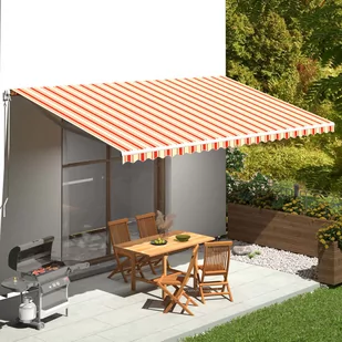 VidaXL Lumarko Zapasowa tkanina na markizę, żółto-pomarańczowa, 6x3,5 m 312024 VidaXL - Markizy - miniaturka - grafika 1