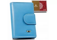 Portfele - Skórzany, średni portfel damski na zatrzask Peterson - miniaturka - grafika 1