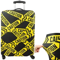 Walizki - Pokrowiec na walizkę Sillar z motywem taśmy ostrzegawczej rozmiar L - miniaturka - grafika 1