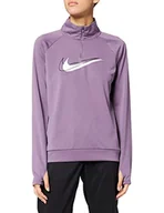 Bluzy damskie - Nike Bluza damska Df Swsh Run Mdlyr Ametystowy dym/biały XL - miniaturka - grafika 1