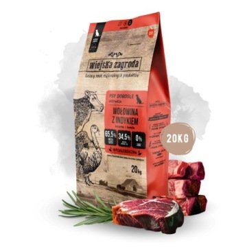 Wiejska Zagroda Wołowina z indykiem 20kg