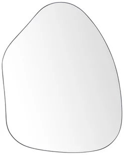 Metalowe lustro ścienne 70 x 92 cm czarne PUTEAUX - Lustra - miniaturka - grafika 1