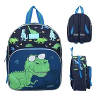 Plecaki szkolne i tornistry - Vadobag Plecak Mały Przedszkolny Na Wycieczki Dziecięcy Pret Happy Go Lucky Niebieski Dinozaur - miniaturka - grafika 1