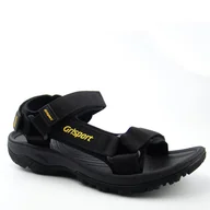 Sandały męskie - Grisport GR-25-34-9020M Męskie sandały sportowe czarne - miniaturka - grafika 1