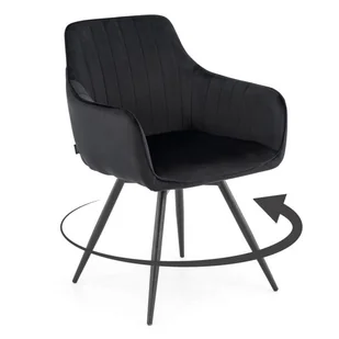 Krzesło obrotowe DC-0084-2 czarne - Krzesła - miniaturka - grafika 1