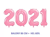 Balony i akcesoria - BALONY 2021 J.RÓŻ 34'' 86cm + HEL 60% - miniaturka - grafika 1