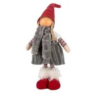 Ozdoby bożonarodzeniowe - Ozdoba Świąteczna Doll Lalka 20A 32Cm Czerwona Srebrna - miniaturka - grafika 1