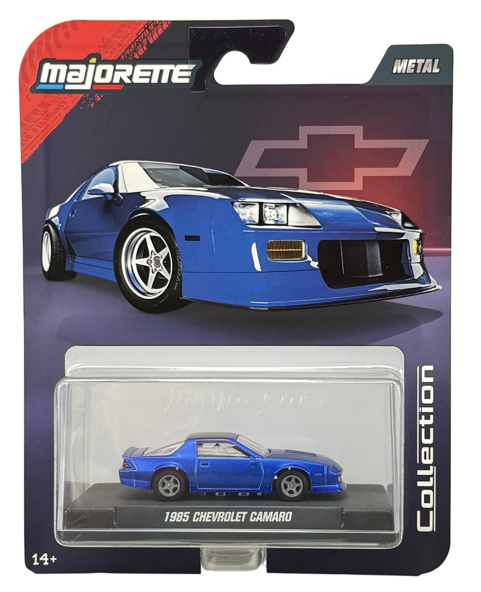 MAJORETTE COLLECTION 1985 CHEVROLET CAMARO NIEBIESKI 1:64 8505001000