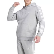 Bluzy męskie - adidas Męska bluza z kapturem, Średni szary wrzos, XXL - miniaturka - grafika 1