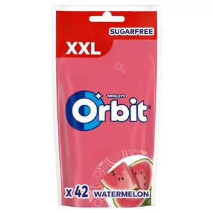 Orbit XXL Watermelon Bezcukrowa guma do żucia 58 g (42 sztuki) - Gumy do żucia, lizaki, dropsy - miniaturka - grafika 1