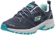 Buty trekkingowe damskie - Skechers Damskie buty trekkingowe Hillcrest Pure Escapade, Granatowa skóra siateczkowa turkusowa wykończenie, 40 EU - miniaturka - grafika 1