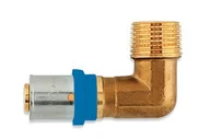 Łączniki, trójniki, kształtki - Pex Kolano zaciskowe GZ 26 mm x 3/4" Radopress - miniaturka - grafika 1