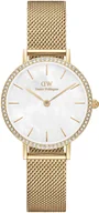 Zegarki damskie - Zegarek Daniel Wellington DW00100662 Petite Lumine Bezel Evergold MOP 28 mm - - miniaturka - grafika 1