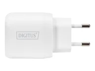 Ładowarki do telefonów - Ładowarka sieciowa DIGITUS zasilacz 1x USB-C PD 3.0 max. 20W LED biaa - miniaturka - grafika 1
