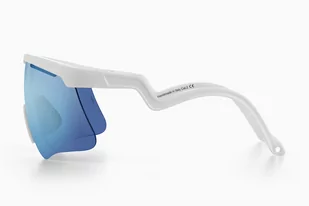 ALBA OPTICS Okulary rowerowe DELTA WHT VZUM ML CIELO - Okulary sportowe - miniaturka - grafika 2