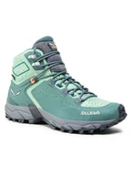 Buty trekkingowe damskie - Salewa Trekkingi Ws Alpenrose 2 Mid Gtx 8540 Zielony - miniaturka - grafika 1