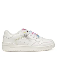 Buty dla dziewczynek - Sneakersy Geox J Washiba J45HXD 54 C0406 S Biały - miniaturka - grafika 1