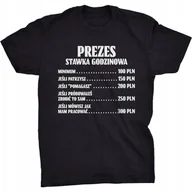 Koszulki męskie - Koszulka Stawka Godzinowa Dla Prezesa Prezent - miniaturka - grafika 1