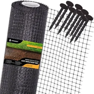Springos Siatka na krety 2x100 m + kołki 50 szt. 30g/m2 - Zwalczanie i odstraszanie szkodników - miniaturka - grafika 1