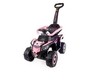Speed MT280 Dziecięce jeździdełko elektryczne autko 3w1 z prowadzącym drążkiem różowe - Chodziki Speed MT280 Dziecięce jeździdełko elektryczne autko 3w1 z prowadzącym drążkiem różowe - Chodziki - miniaturka - grafika 1