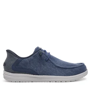 Mokasyny Skechers Melson-Coronado 210959/DEN Granatowy - Mokasyny męskie - miniaturka - grafika 1