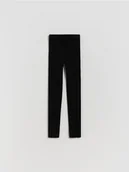 Swetry dla dziewczynek - Reserved - Dzianinowe legginsy z wiskozą - czarny - miniaturka - grafika 1