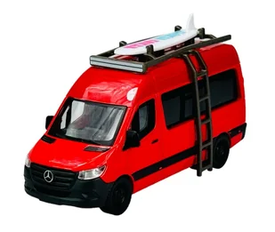MAISTO MERCEDES-BENZ SPRINTER CAMPER CZERWONY 1:52 21236 - Samochody i pojazdy dla dzieci - miniaturka - grafika 1