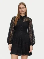 Sukienki - Vila Sukienka codzienna 14109364 Czarny Slim Fit - miniaturka - grafika 1