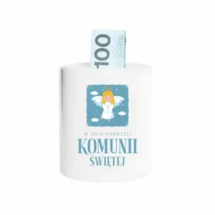 W dniu Pierwszej Komunii Świętej (dziewczynka) - skarbonka na prezent - Pamiątka Pierwszej Komunii Świętej - miniaturka - grafika 1