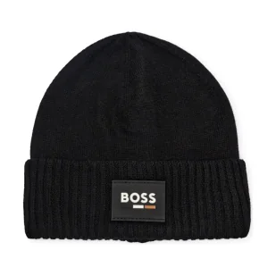 BOSS Kidswear Czapka z dodatkiem wełny - Czapki dla dzieci - miniaturka - grafika 1