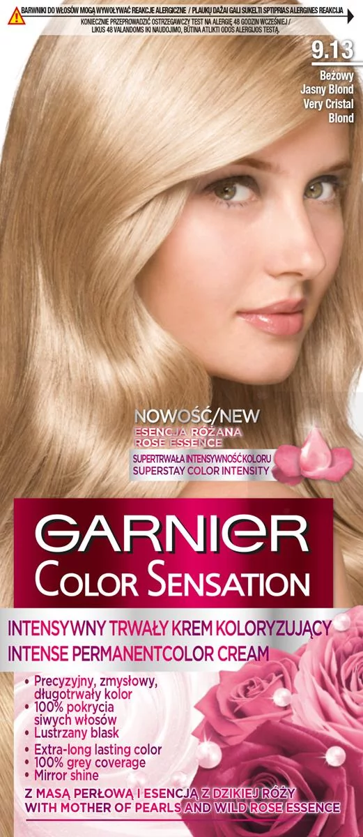 Garnier Color Sensation 9.13 Kryształowy beżowy blond - Ceny i opinie na  Skapiec.pl