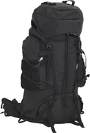 Plecaki - Plecak turystyczny vidaXL Plecak turystyczny, czarny, 60 L, tkanina Oxford - miniaturka - grafika 1