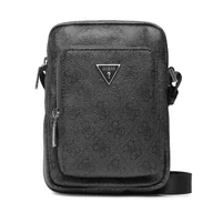 Torby męskie - Saszetka Guess Vezzola Smart HMEVZL P3163 Czarny - miniaturka - grafika 1
