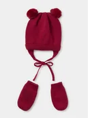Rękawiczki dla dzieci - Mayoral Zestaw Czapka i Rękawiczki 9.668 Czerwony - miniaturka - grafika 1